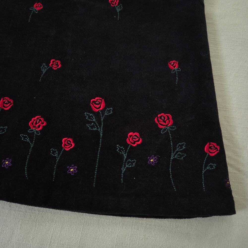 Vintage Oshkosh Velvet Rose Dress 5t - Picture 2 of 6